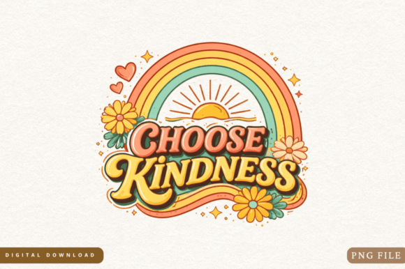 Choose Kindness PNG and Mystical PNG Design: Elevating Your Sublimation Projects with Meaningful Art