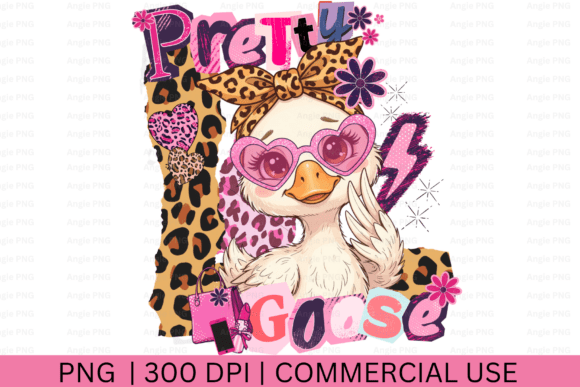 Collage Pretty Goose PNG: Creative Uses