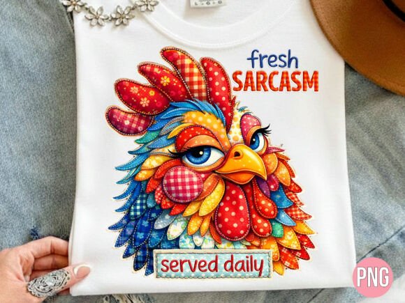 Fresh Sarcasm Served Daily: Elevating Print-on-Demand with High-Quality Rooster PNG Designs