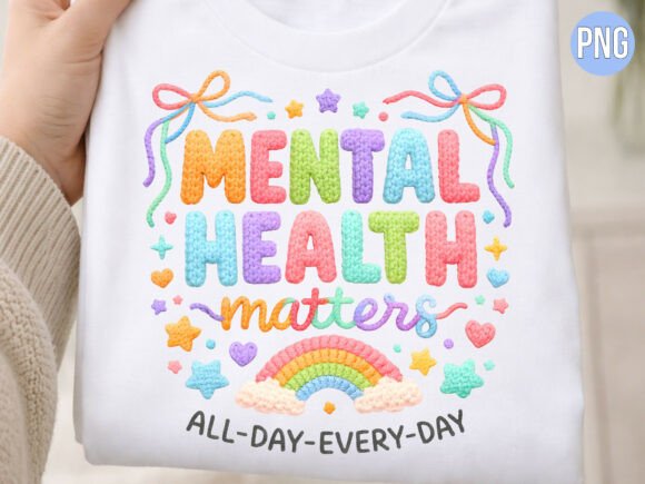 Integrating the Mental Health Matters Knitted Quote PNG into Modern Creative Design