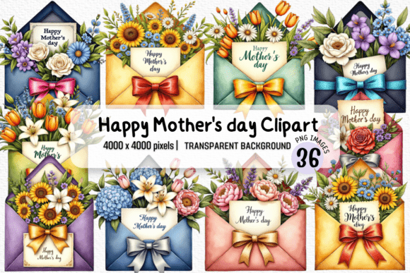 Mother’s Day Floral Envelope Clipart: A Guide to Watercolor Design Assets