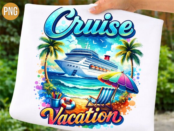 Summer Cruise Vacation Beach T-shirt PNG: A Practical Asset for Designers